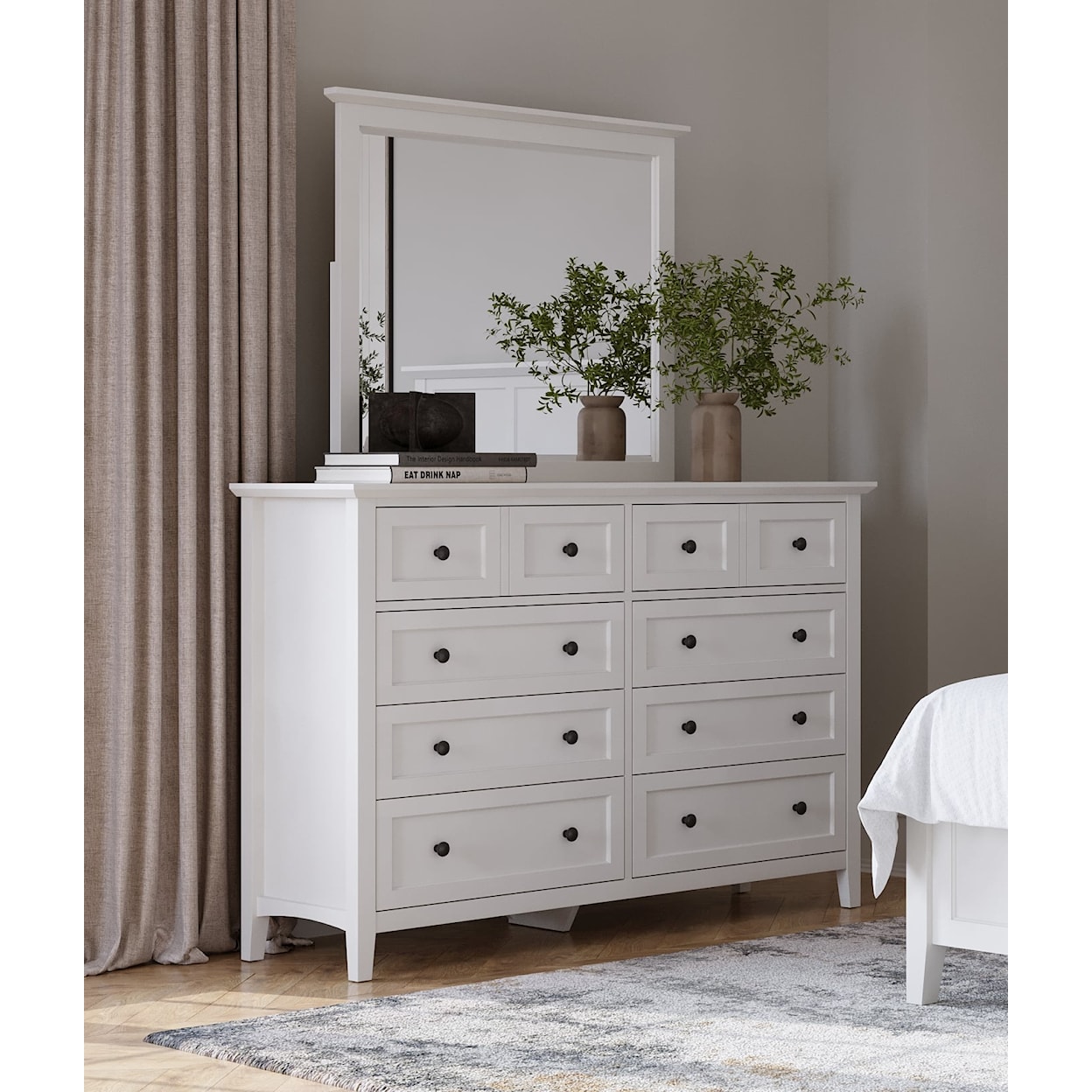 Modus International Grace Snowfall 8-Drawer Dresser