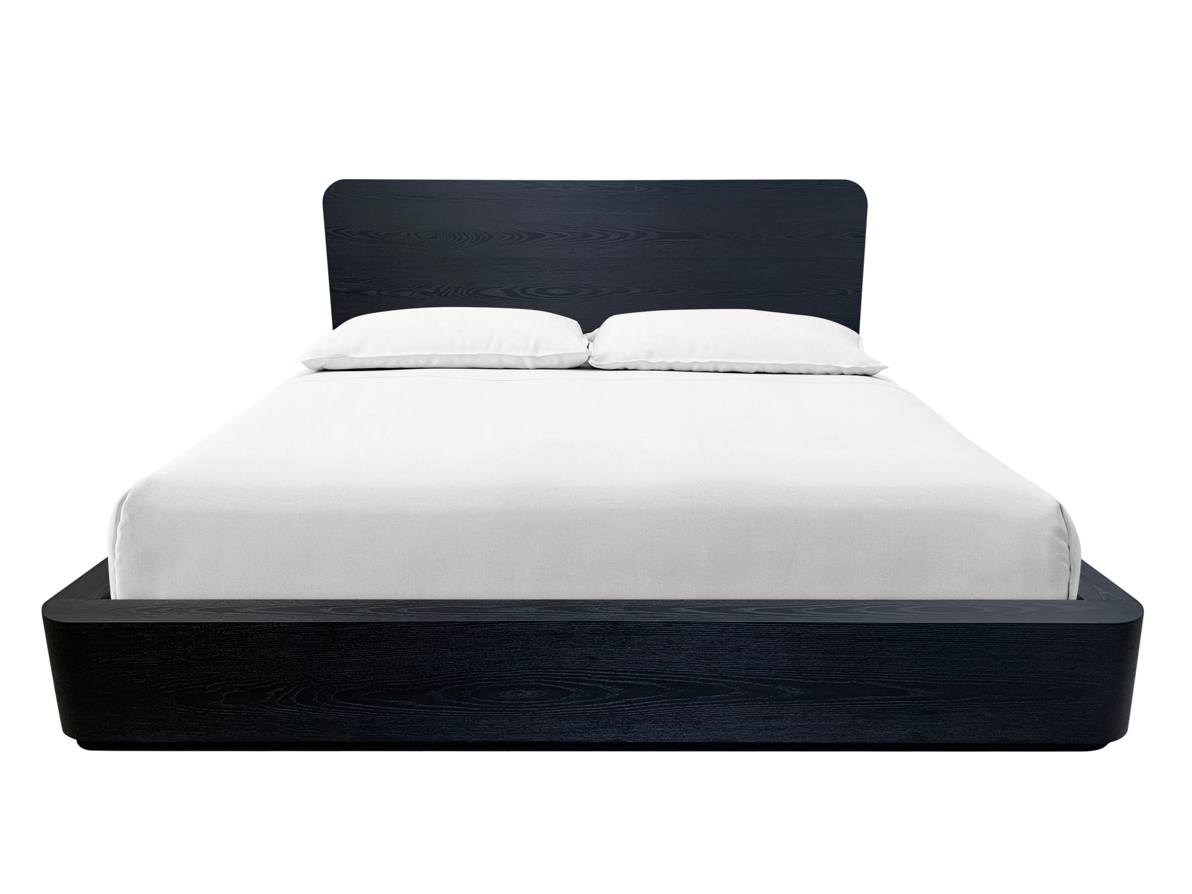 California King Wood Bed - Jet