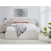 Modus International Off-White Full Upholstered Platform Bed