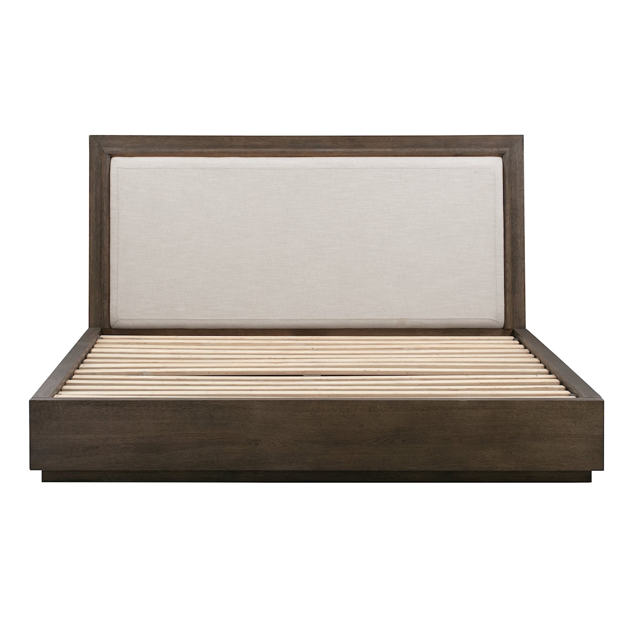 Modus International Lawson Cal King Linen Uph. Wood Platform Bed