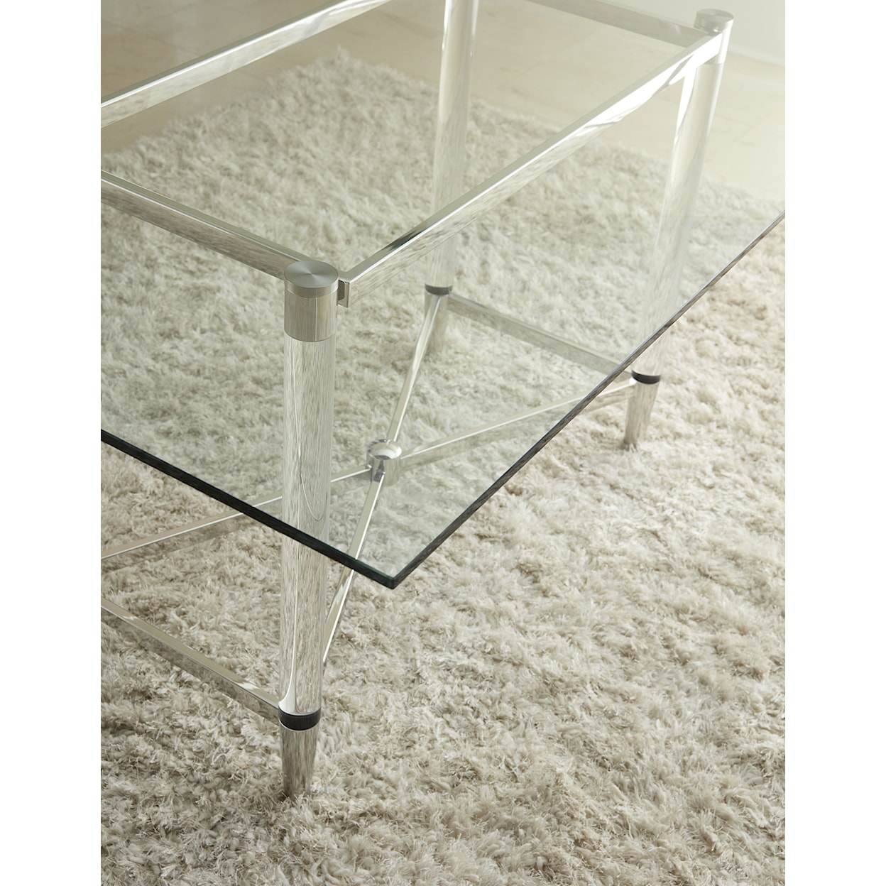 Modus International Marilyn Glass Top Dining Table