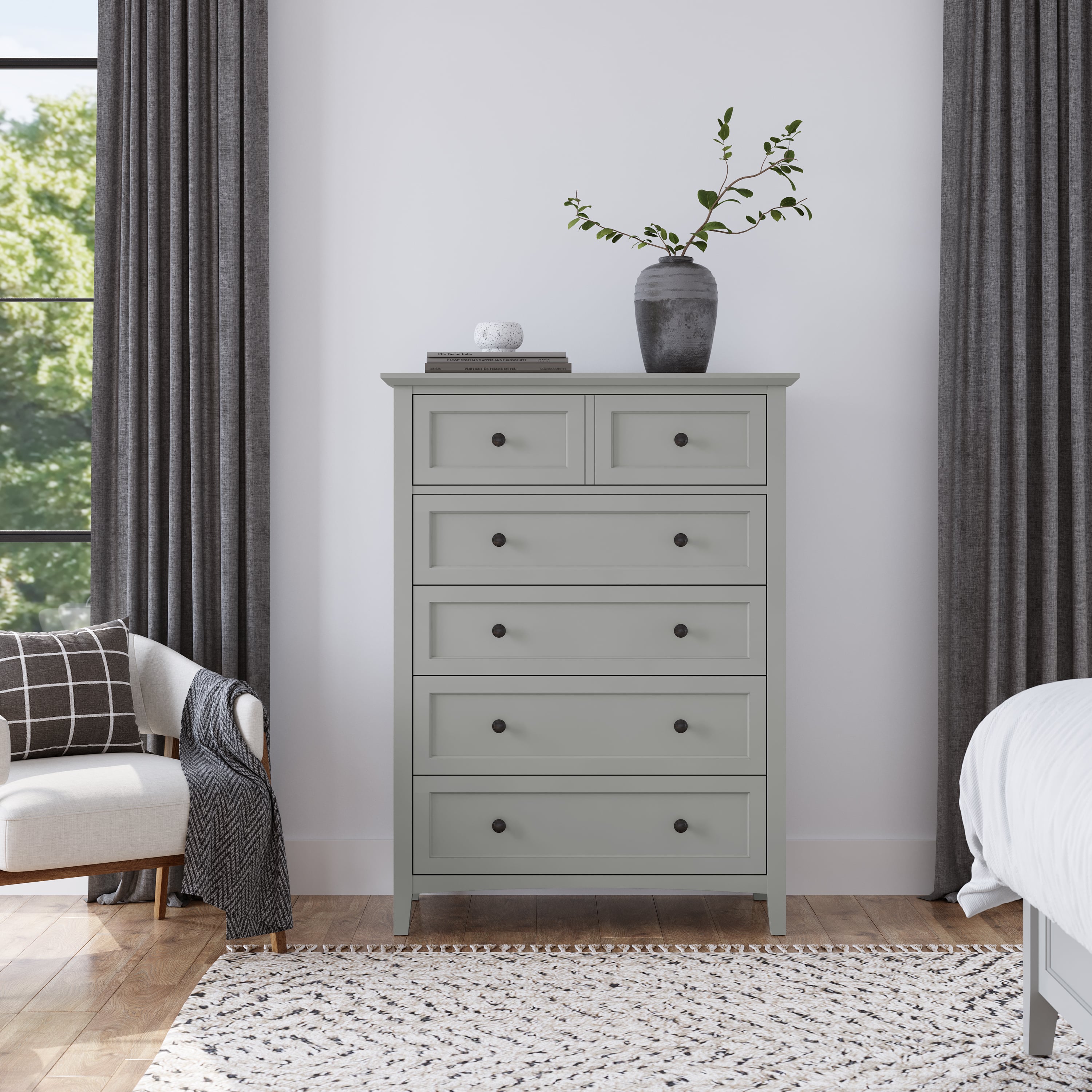 Modus Furniture Grace Elephant Grey Chest