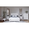 Modus International Grace Snowfall Queen Panel Bed with Storage