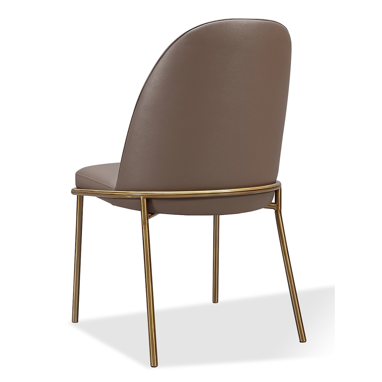 Modus International Doheny Leather Upholstered Metal Leg Dining Chair