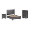 Modus International Grace Raven Queen Panel Bed