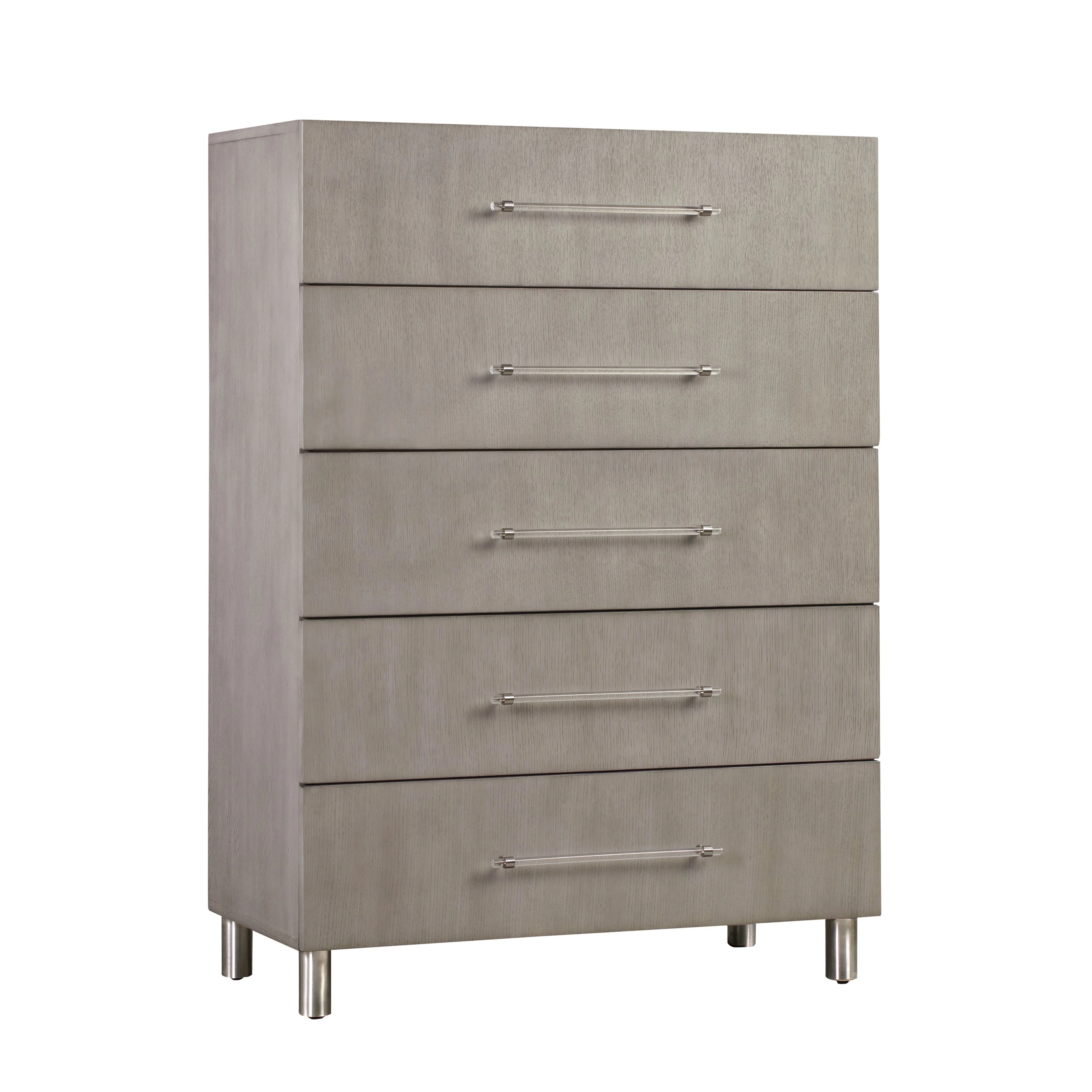 Modus International Argento 555398811 5-Drawer Chest in Misty Grey ...