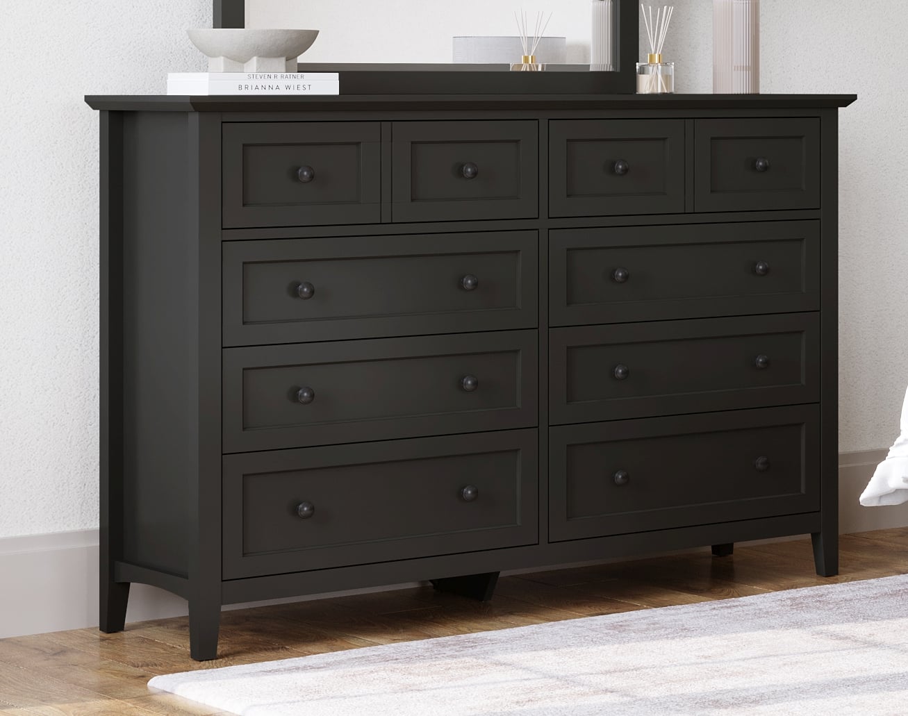 Modus Furniture Grace Raven 8-Drawer Dresser