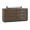 Modus International Lawson 6-Drawer Wood Dresser