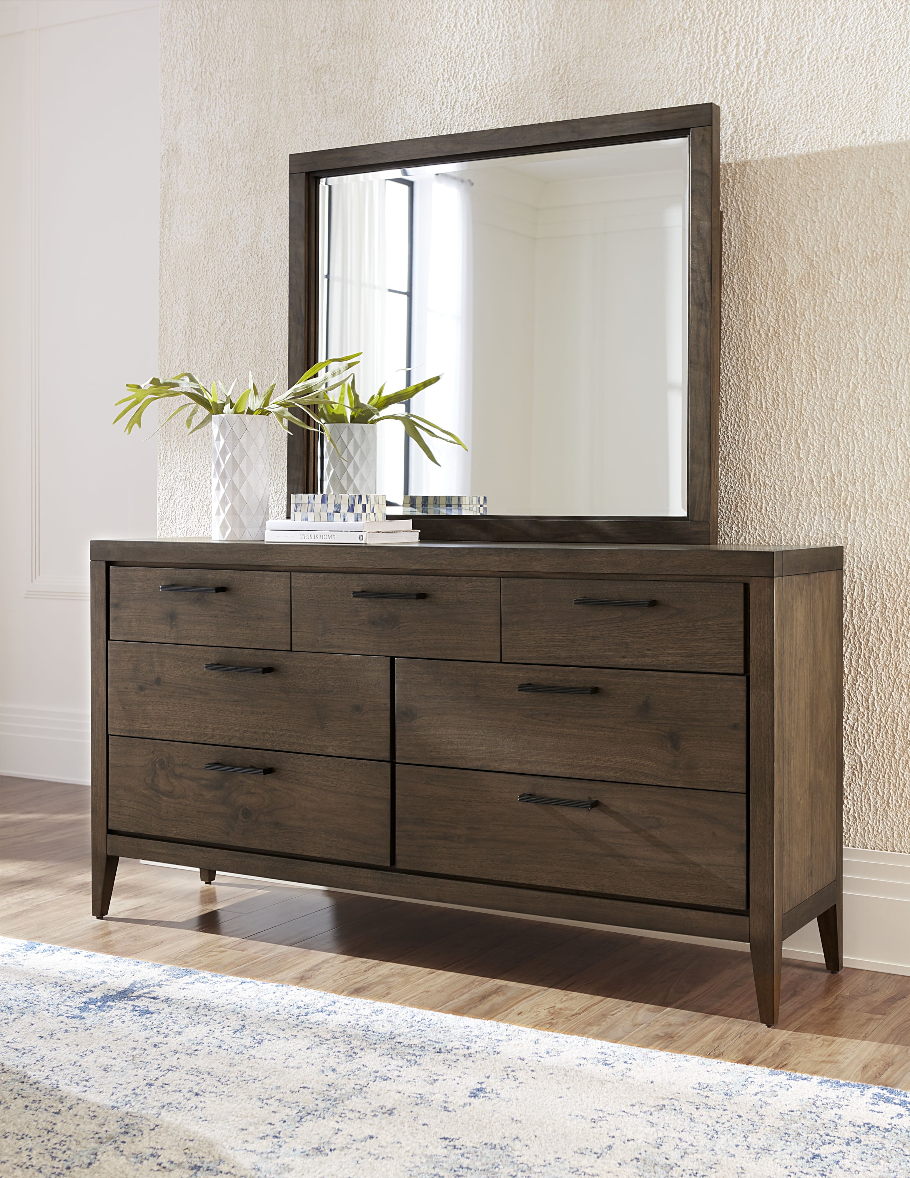 Modus Furniture Boracay 7-Drawer Walnut Dresser
