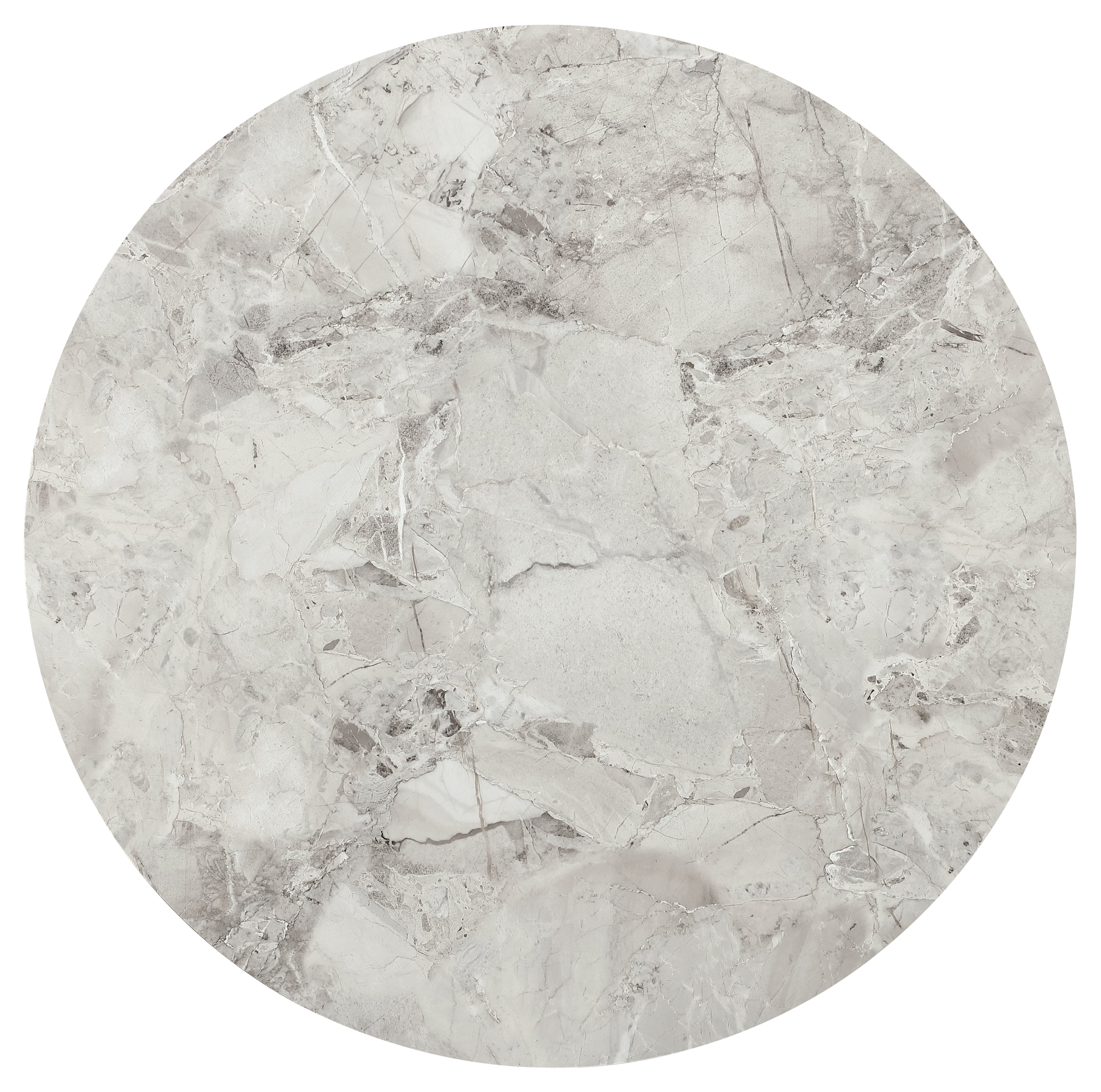 Modus Furniture Winston Stone Top Metal Base Round Dining Table