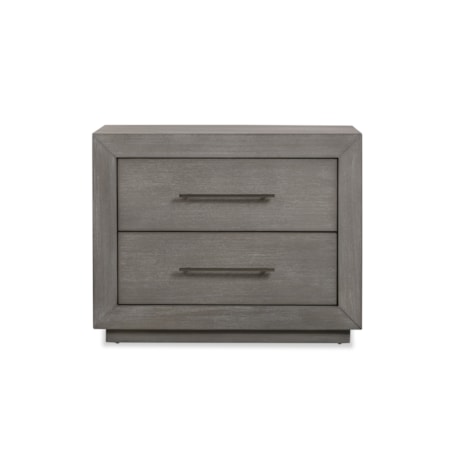 2-Drawer Nightstand with USB