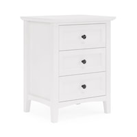 Transitional 3-Dtawer Nightstand