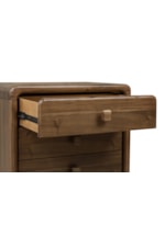 Modus Furniture Boka Transitional 3-Drawer Nightstand with Square Legs