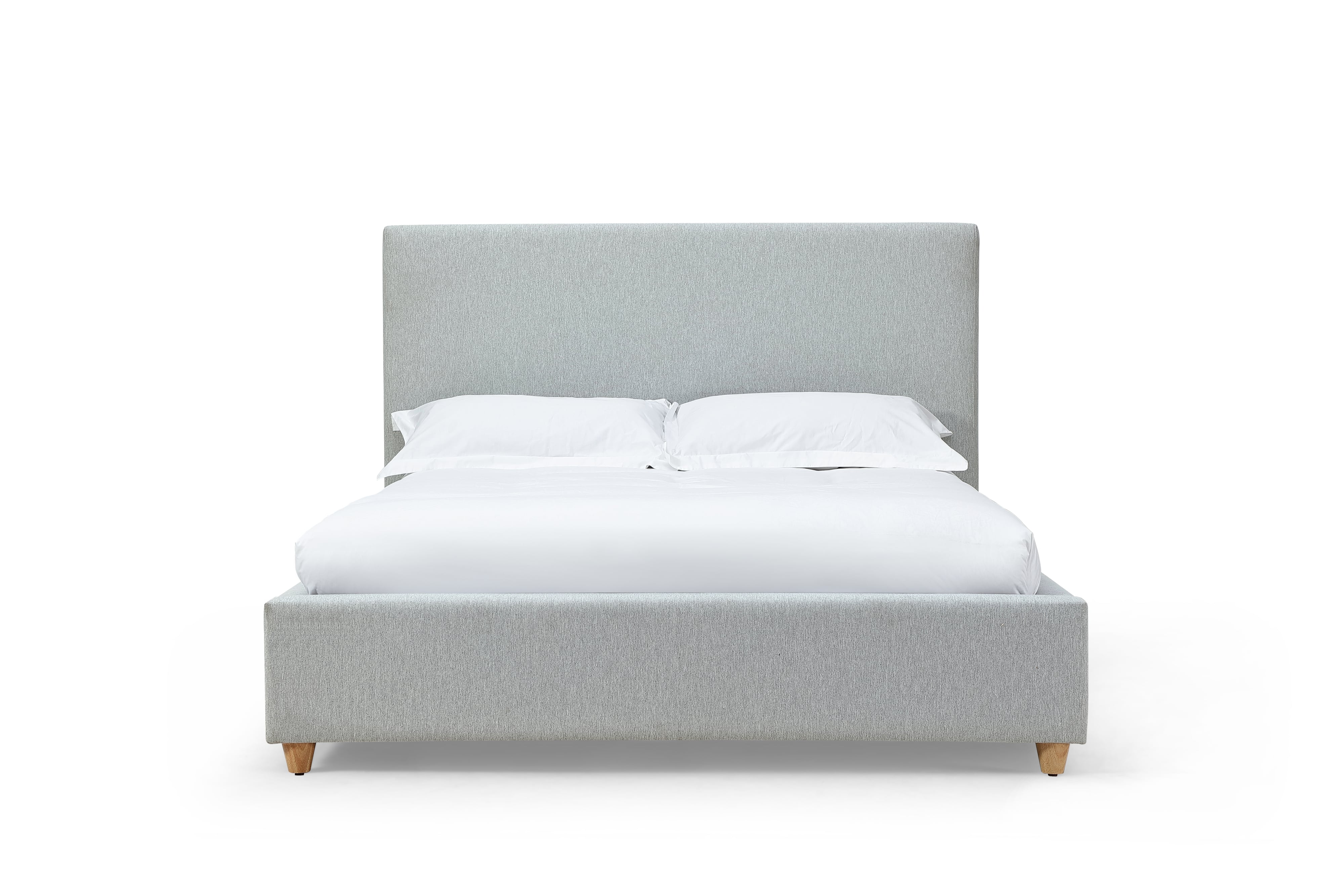 Modus International Olivia KKJNH6 California King Upholstered Platform Bed in Linen Reeds