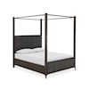 Modus International Lucerne California King Canopy Bed in Vintage Coffee