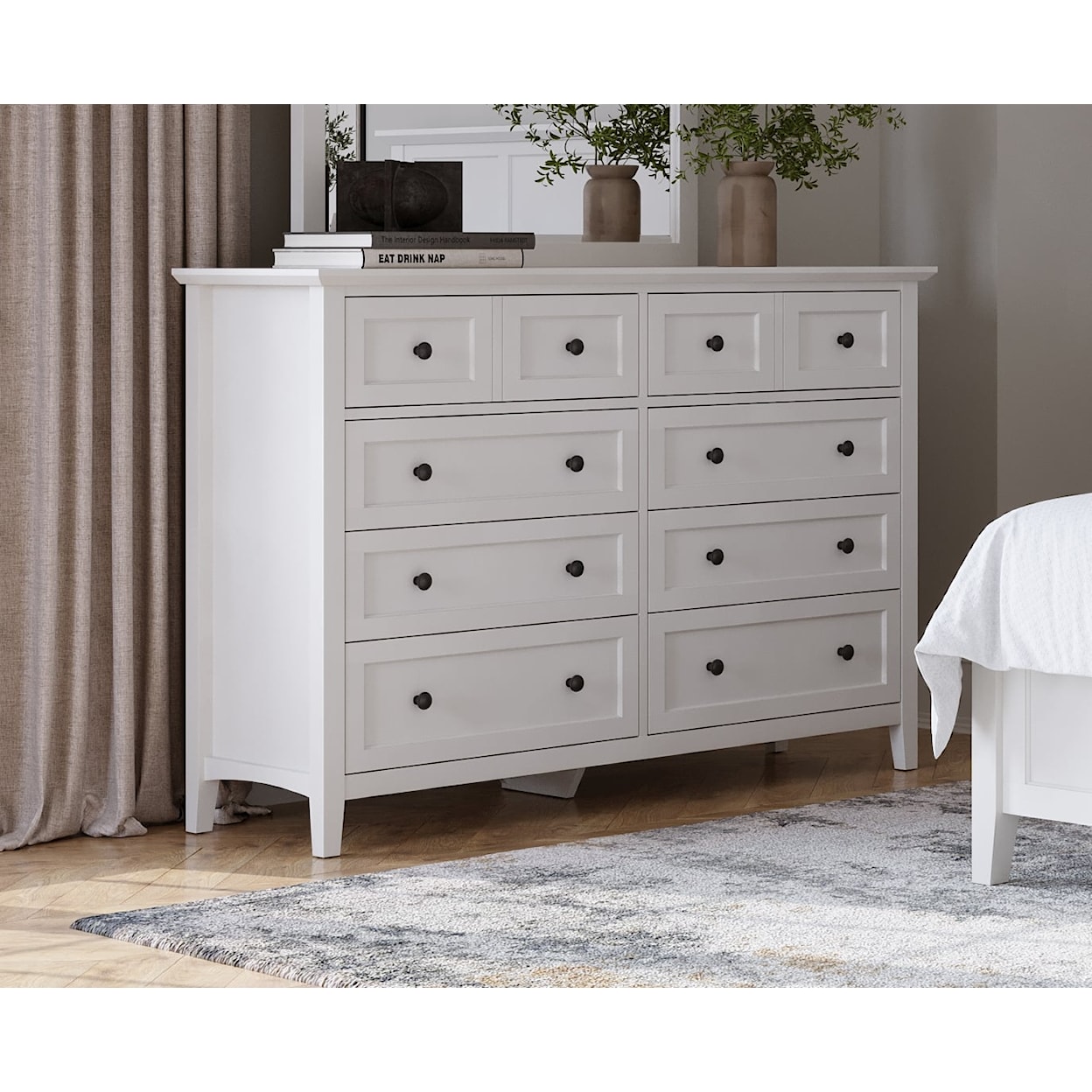 Modus International Grace Snowfall 8-Drawer Dresser