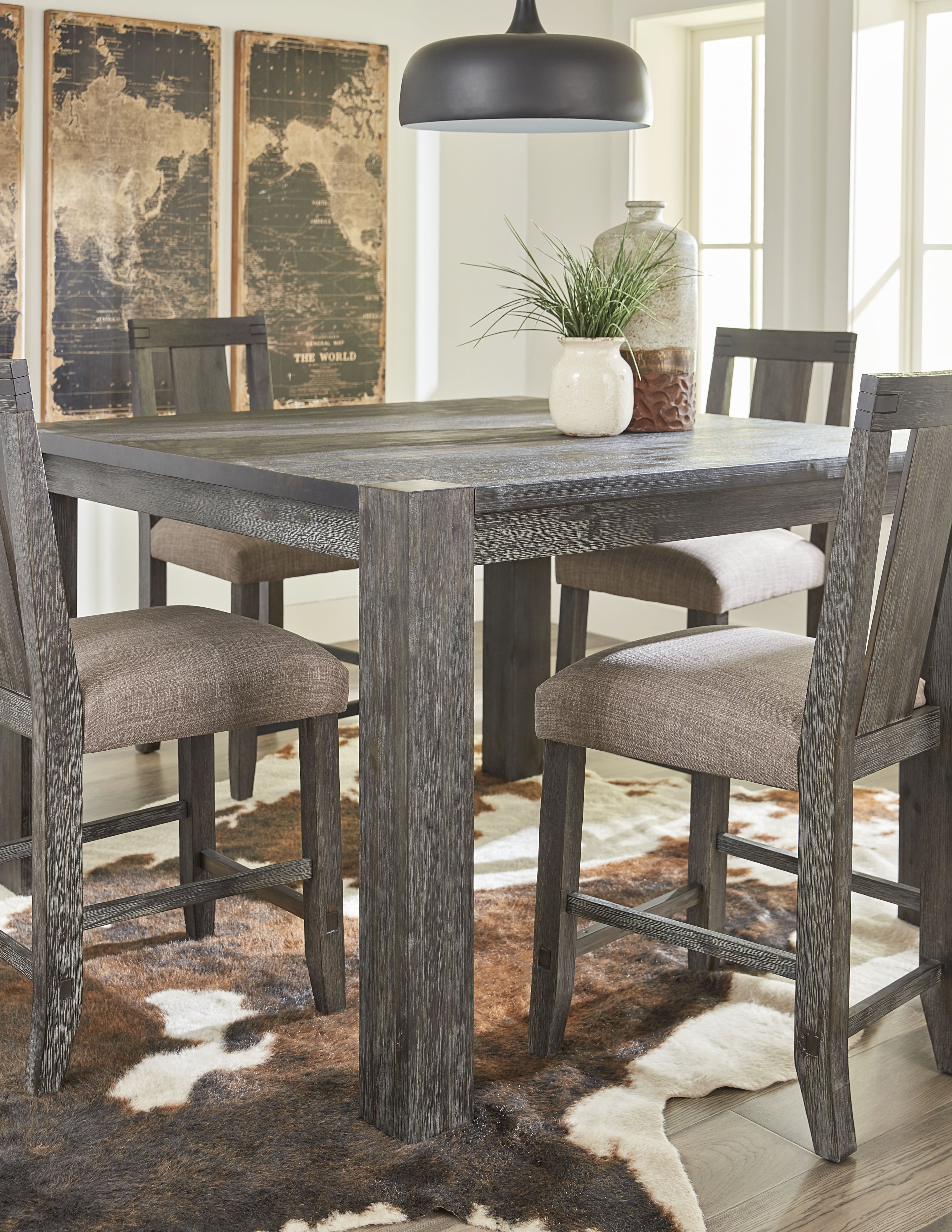 Modus Furniture Meadow Solid Wood Upholstered Counter Stool