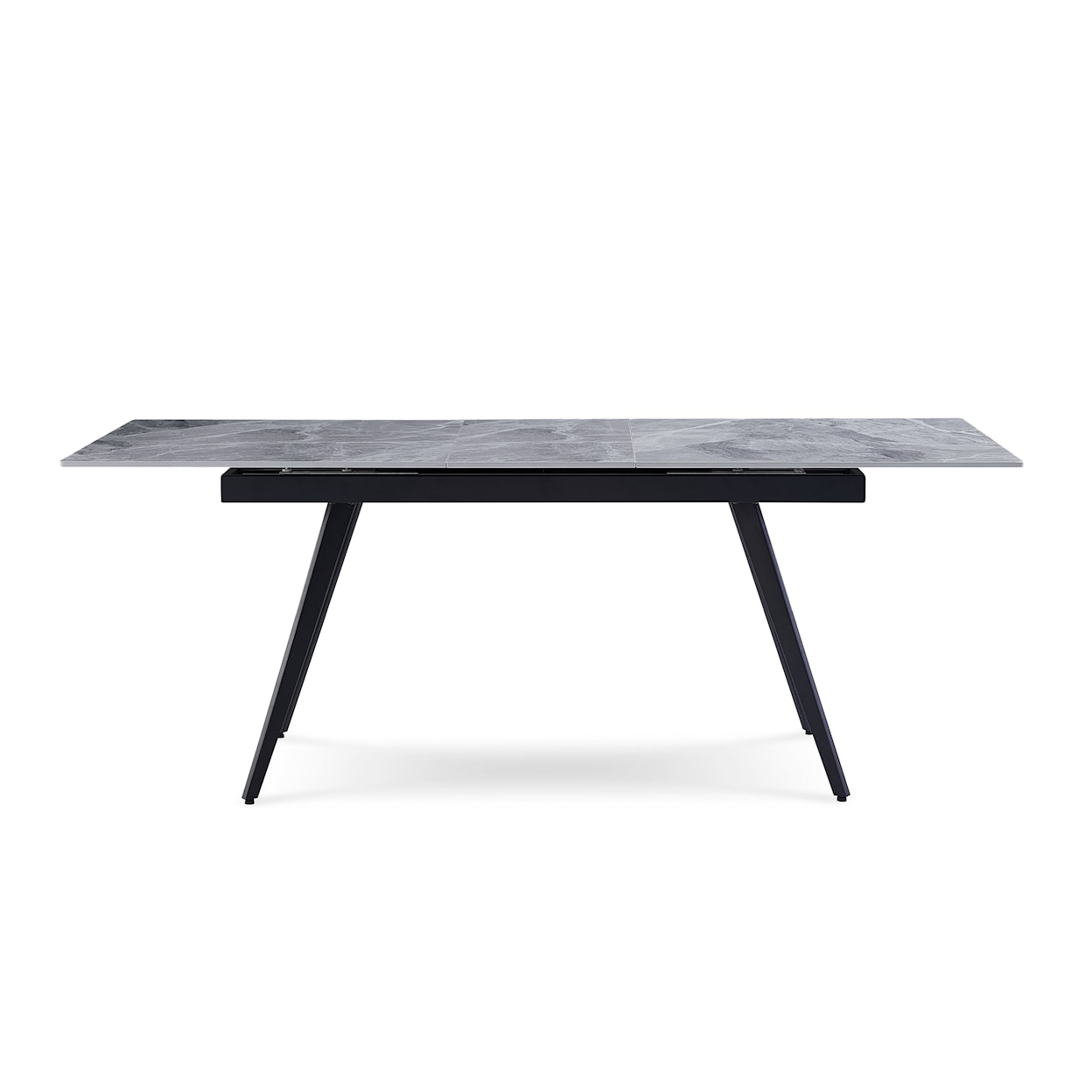 Modus International Lucia Extendable Stone Top Metal Leg Dining Table