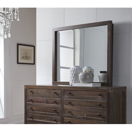 Mirror with Wood Frame