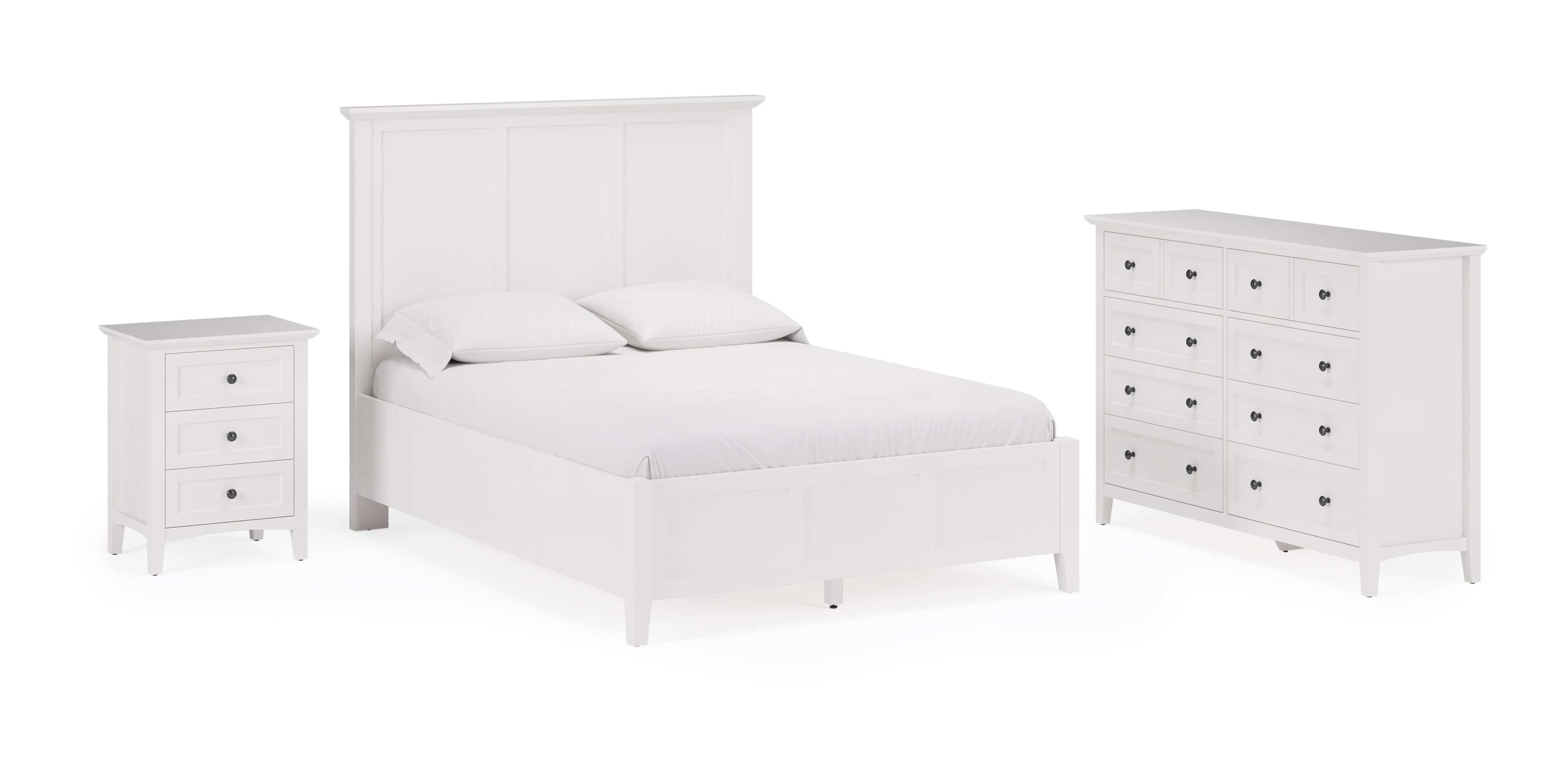 Modus Furniture Grace Snowfall Queen Panel Bed