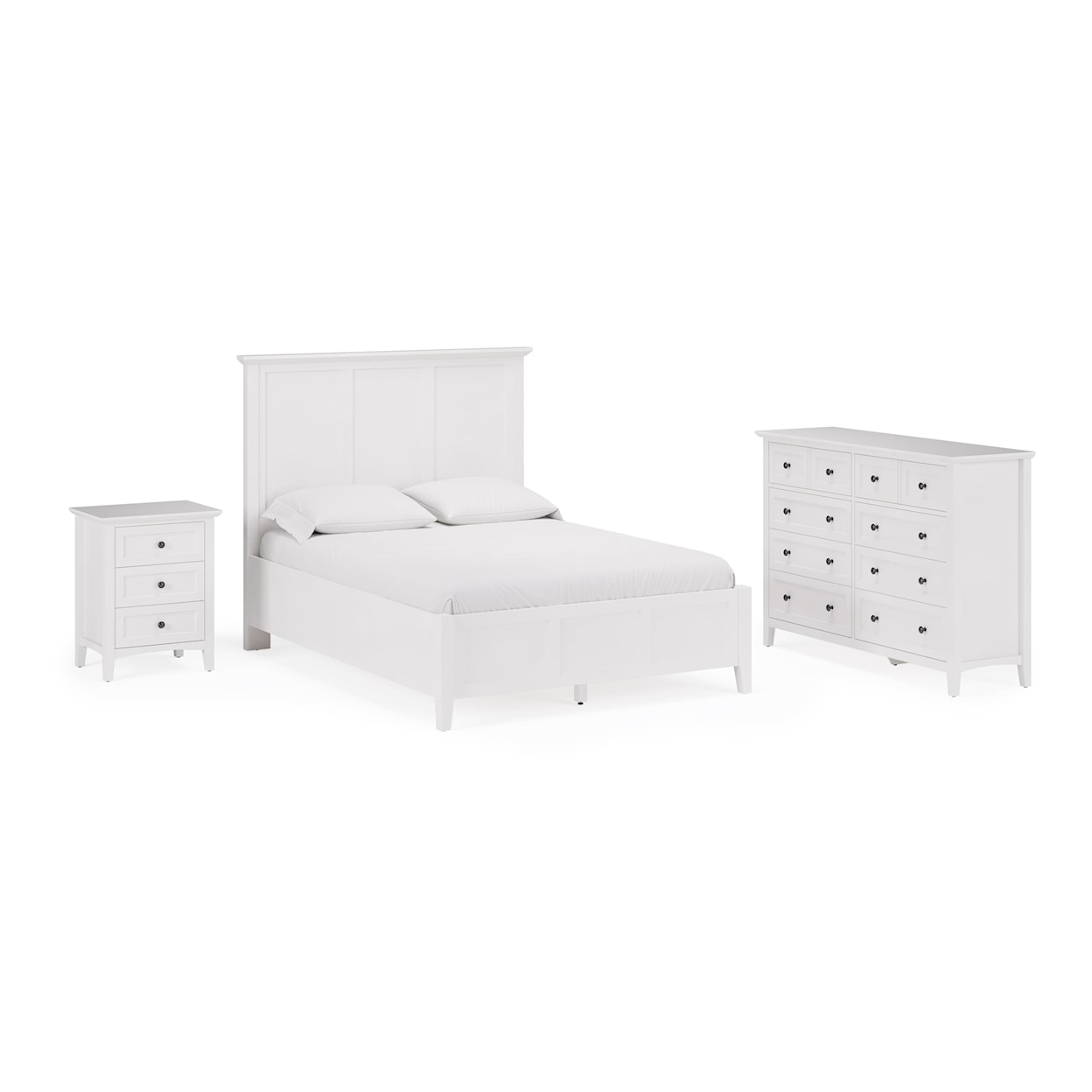 Modus International Grace Snowfall Full Panel Bed