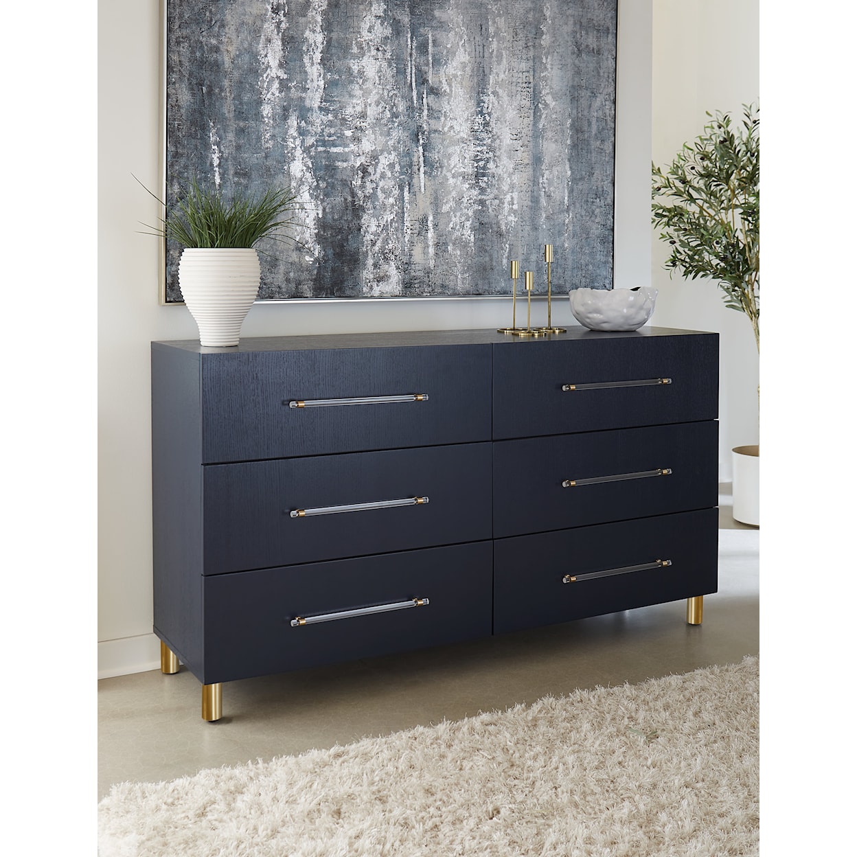 Modus International Argento 6-Drawer Dresser