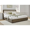 Modus International Lawson Cal King Linen Uph. Wood Platform Bed