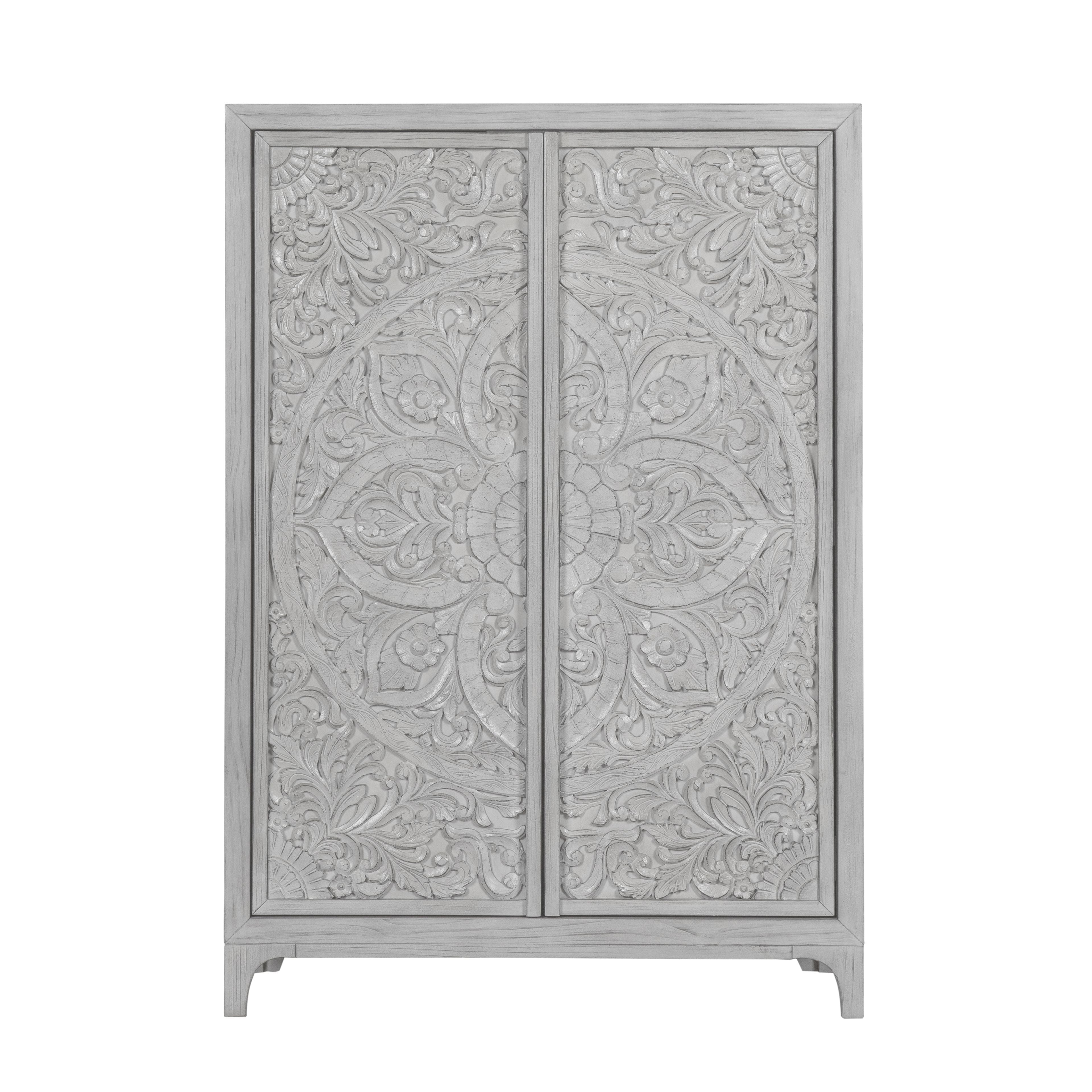 トップス nude vintage closet Modus Furniture Boho Chic 1JQ986A Wardrobe Chest In Washed