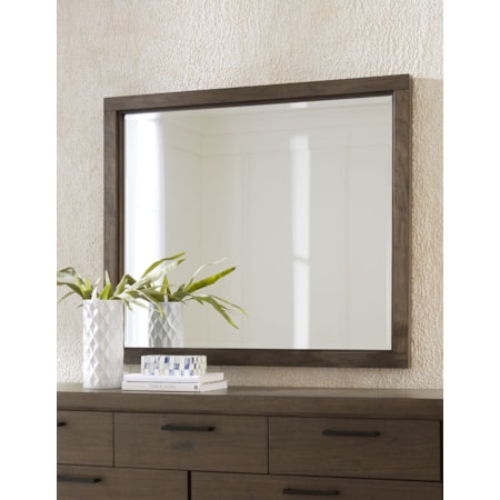 Beveled Glass Landscape Mirror