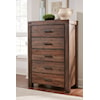 Modus International Meadow 5-Drawer Solid Wood Chest