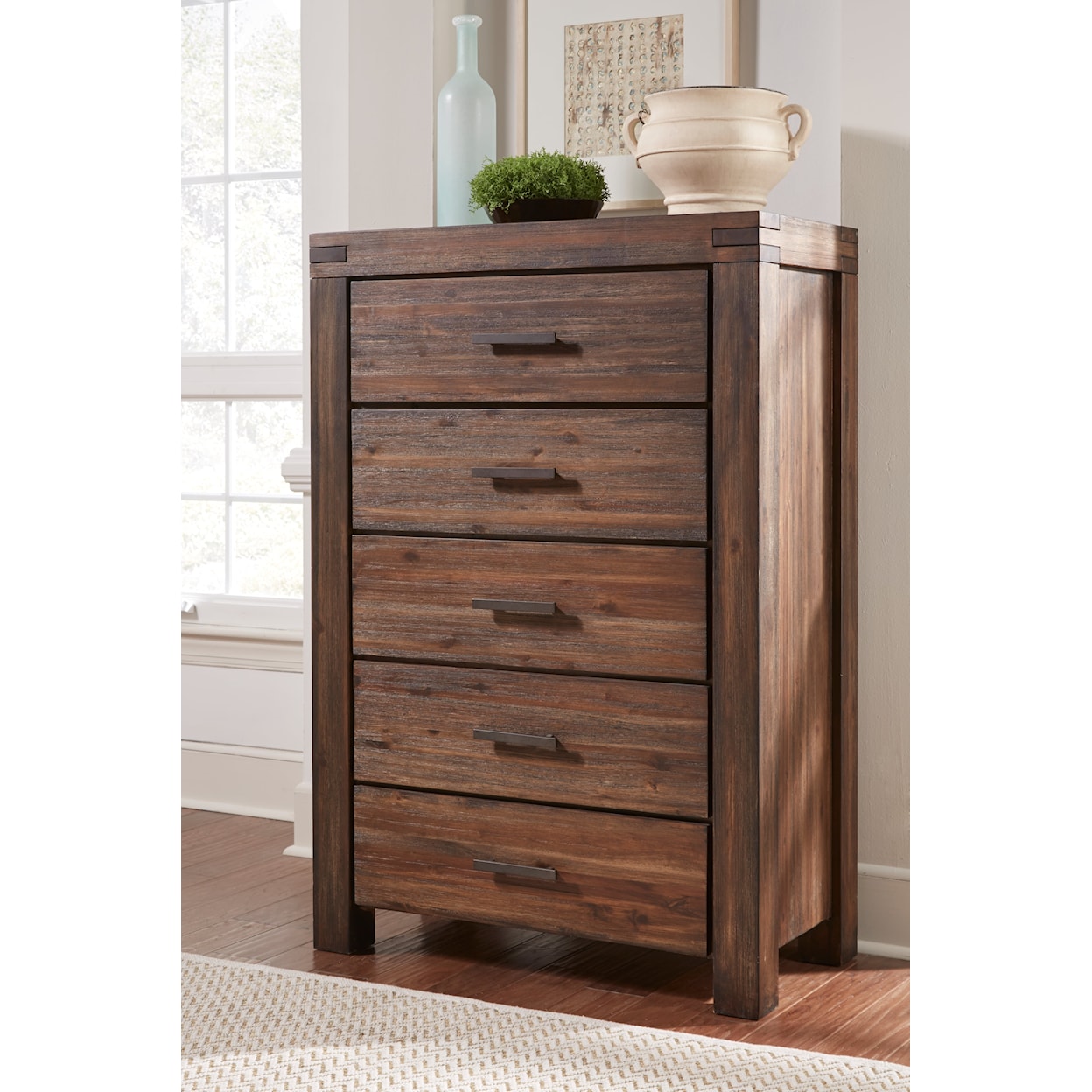 Modus International Meadow 5-Drawer Solid Wood Chest