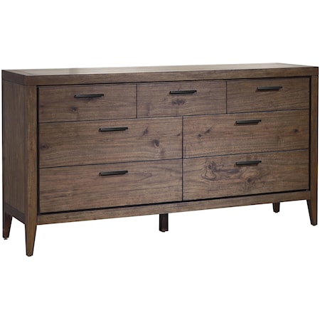 7-Drawer Walnut Dresser