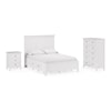 Modus International Grace Snowfall King Panel Bed with Storage