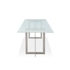 Modus International Eliza Cracked Glass Dining Table