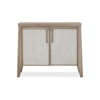 2-Door Bachelor Chest in Ginger & Natural Cane