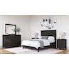 Modus International Grace Raven California King Panel Bed