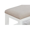 Modus International Retreat Snowfall Upholstered Bench