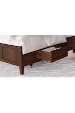 Modus Furniture Grace Dark Mocha Transitional California King Platform Bed with Storage Drawers