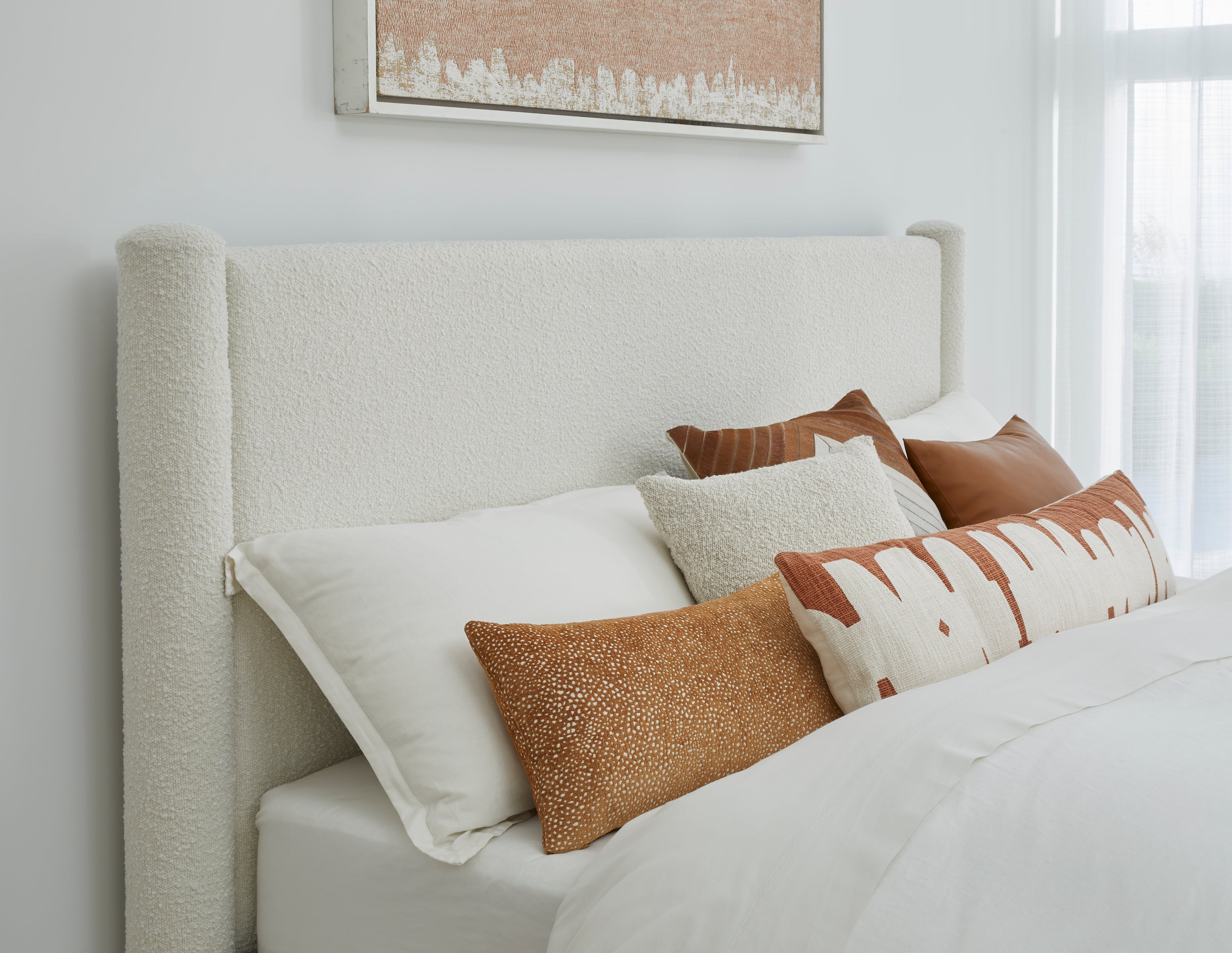 Modus Furniture Burke Queen Upholstered Platform Bed