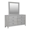 Modus International Boho Chic 6-Drawer Dresser In Washed White