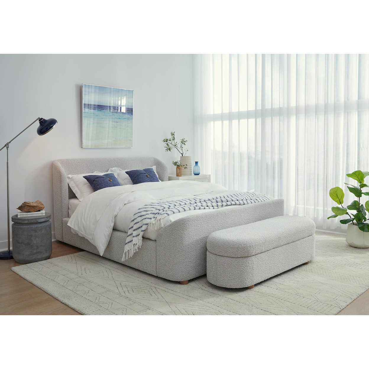 Modus International Kiki King Upholstered Platform Bed