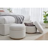 Modus International Off-White Upholstered Storage Ottoman