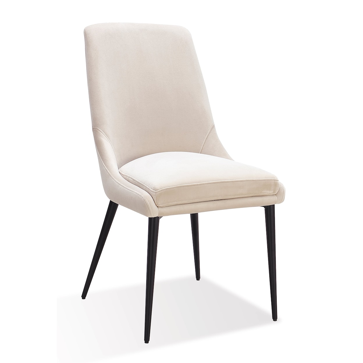 Modus International Winston Upholstered Metal Leg Dining Chair