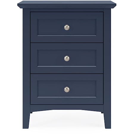 Contemporary 3-Drawer Nightstand