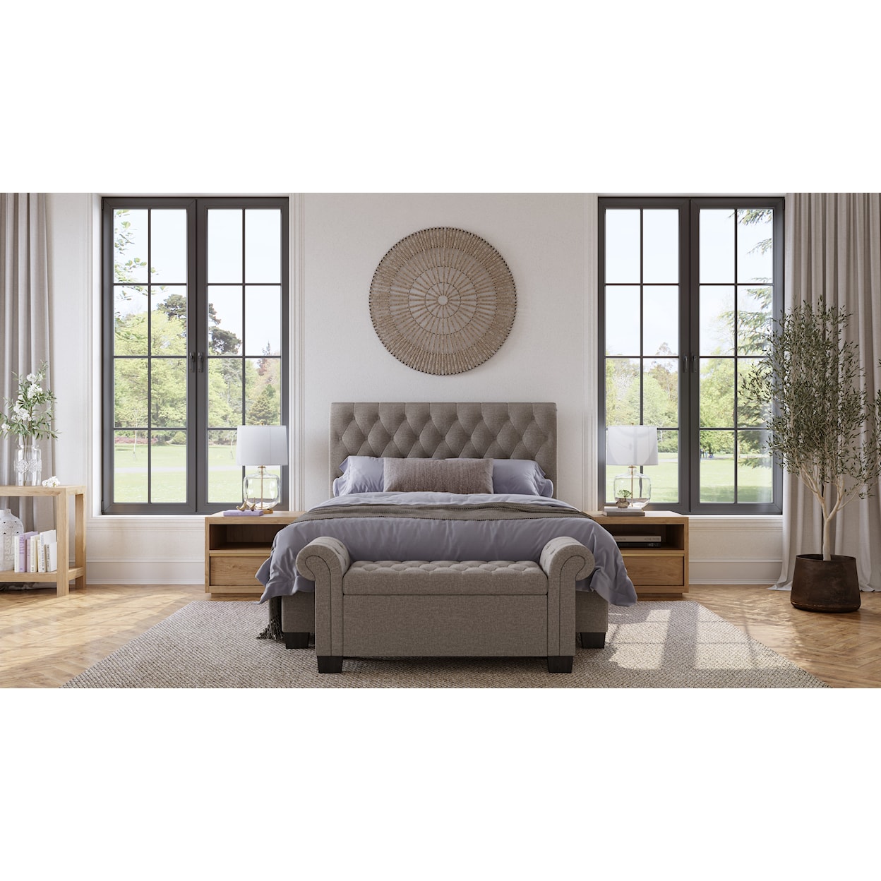 Modus International Geneva Royal Rolled Arm Storage Bench