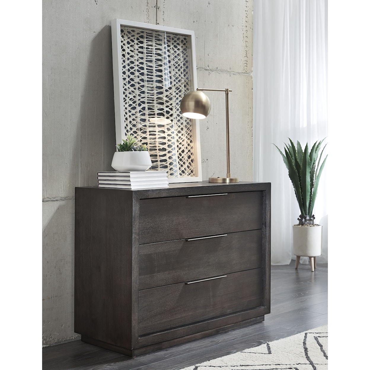 Modus International Oxford 3-Drawer Nightstand