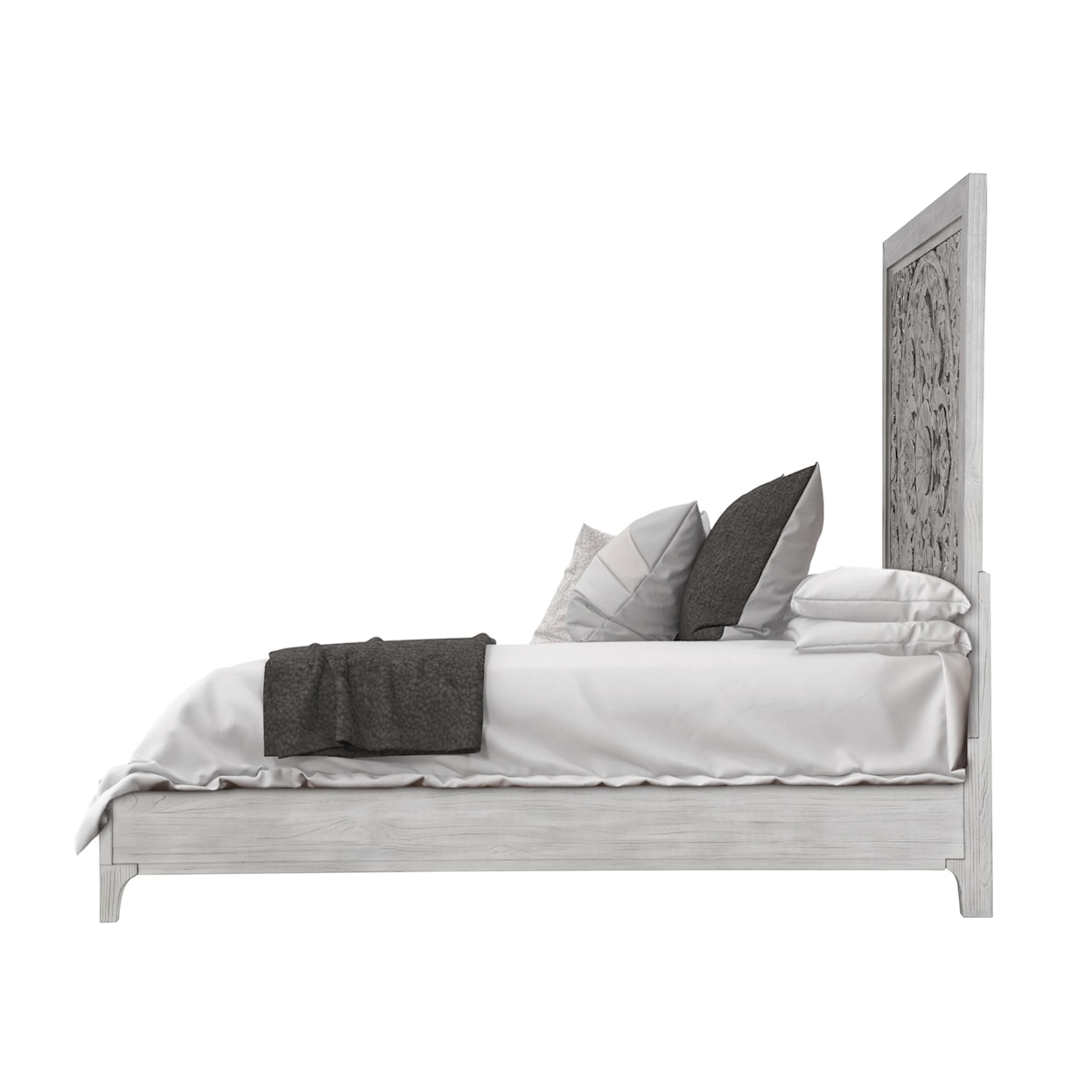 Modus International Boho Chic Boho Chic Full Bed in Washed White