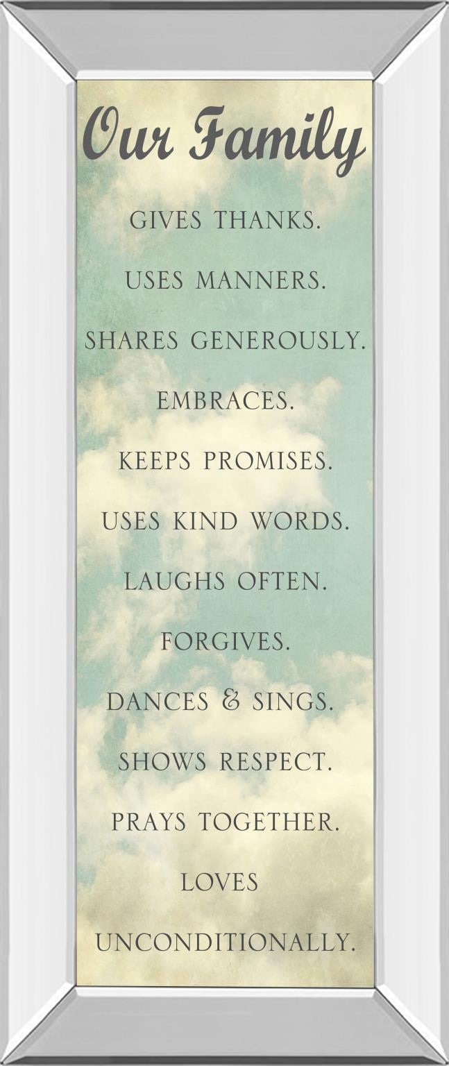 18X42 Mirror Frame Print