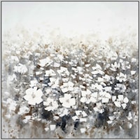 WHITE FIELDS 39X39 WALL ART |