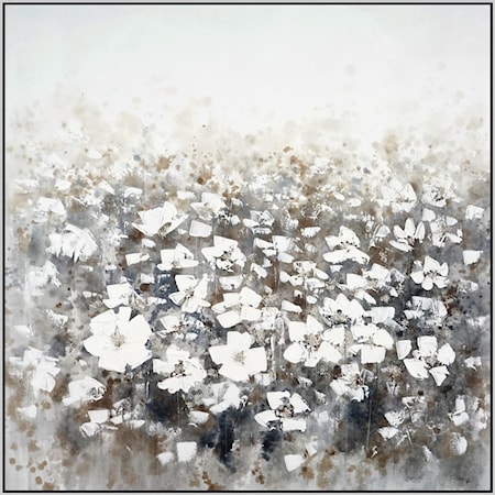 WHITE FIELDS 39X39 WALL ART |